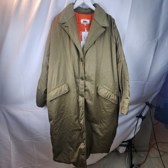MM6 Maison Margiela Khaki Padded Coat size XL(46) BNWT - Picture 4 of 13